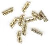 10, 4x13mm 3 Hole Fancy Antique Gold Spacer Bar